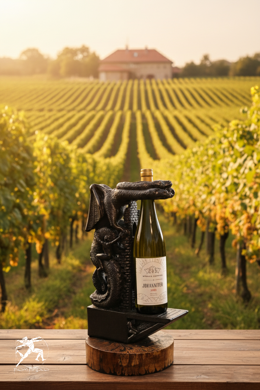 Ekskluzywny prezent na rocznicę, jubileusz i weselę. Czarne eleganckie rzeźby z kamienia